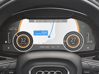 Car Interface audi car daily ui dash interface