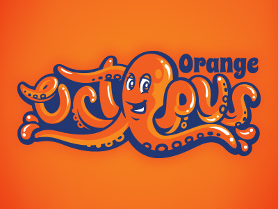 Orange Octo octopus