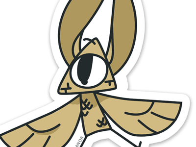 Ioth mini sticker character illuminati ioth sticker