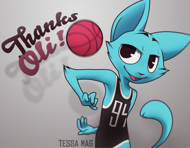 Playa basketball cat character dribbble