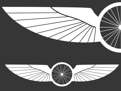 Winged wheel dribble