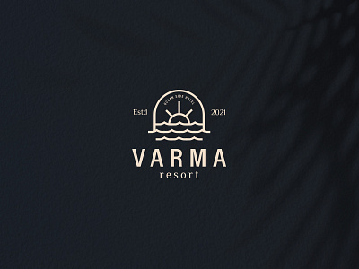 Varma Resort Hotel Logo Design awesome logo beautiful logo branding graphic design hotel logo logo branding logo design logo maker luxury logo ocean logo resort logo wave logo