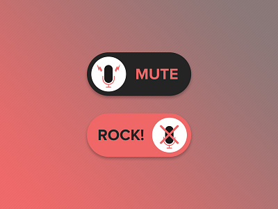 Daily UI #015 - On/Off Switch daily ui design onoff switch rock switch ui ui design user interface design ux