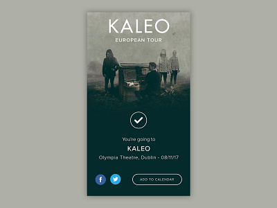 Daily UI #054 - Confirmation app booking concert ticket confirmation daily ui ui ui design user experience design user interface design ux