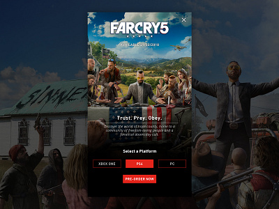 Daily UI #075 - Pre-Order daily ui far cry gaming mobile ad pre order ui ui design user experience design user interface design ux