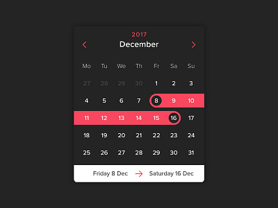 Daily UI #080 - Date Picker