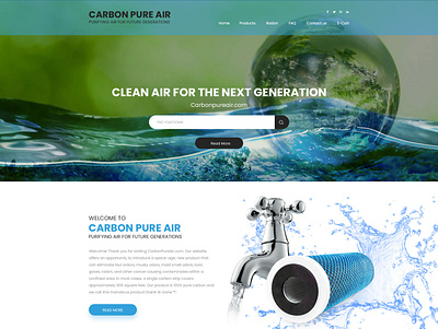 CARBON Pure AIR branding creative design graphic design logo ui
