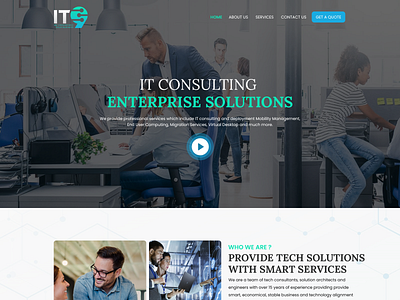 IT Consulting Enterprise Solutions 3d branding creative design graphic design illustration logo ui ux vector