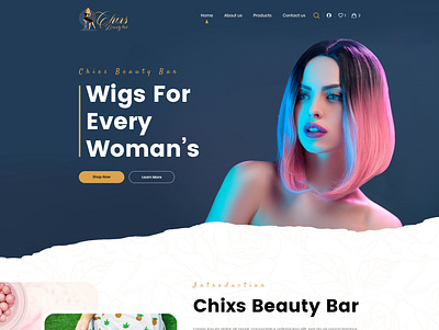 Chixs Beauty Bar 3d branding creative design graphic design illustration logo ui ux vector
