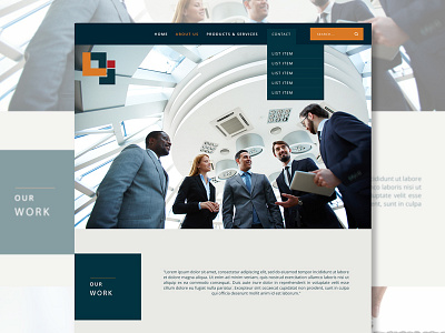 Financial Business Website UI business financial professional ui website