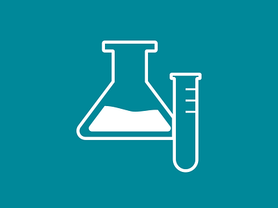 Test Tubes Icon beaker icon illustrator minimal science test tube vector