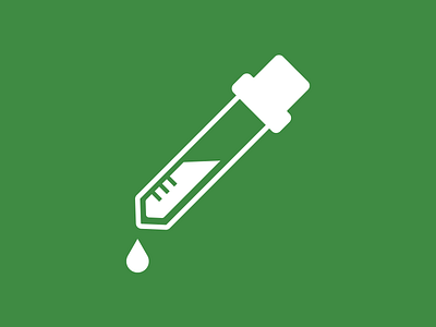 Viridis Dropper Icon dropper icon illustration illustrator medicine minimal science vector