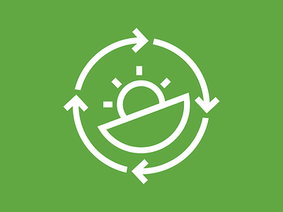 Uku | Environmental Icon conscious custom custom icon earth environment environmental icon minimal sun vector