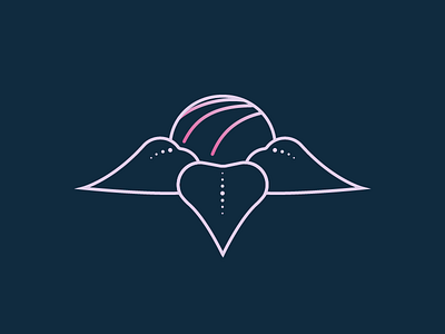Unused Logo Idea candy cannabis edible feminine flower gradient icon logo minimal minimalistic truffle vector