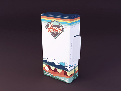 Sweet CO2 | New Packaging 3d adventure blender 3d cannabis colorado landscape marijuana package package design packaging render scenic thc