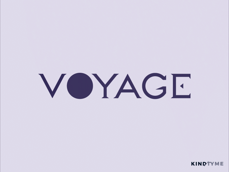 Voyage Logo Animation 2d 2d animation animation arch blastoff cannabis cannabis design cannabis logo gif logo logo animation logo design loop voyage