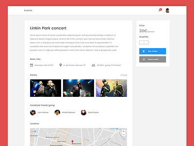 Events - Concept startup (Event Page)