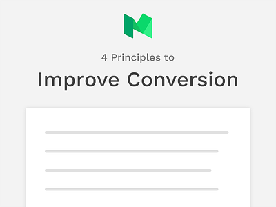 (Article) - 4 Principles to Improve Conversion Right now article conversion landing medium optimization page principles