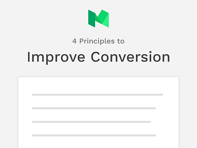 (Article) - 4 Principles to Improve Conversion Right now article conversion landing medium optimization page principles