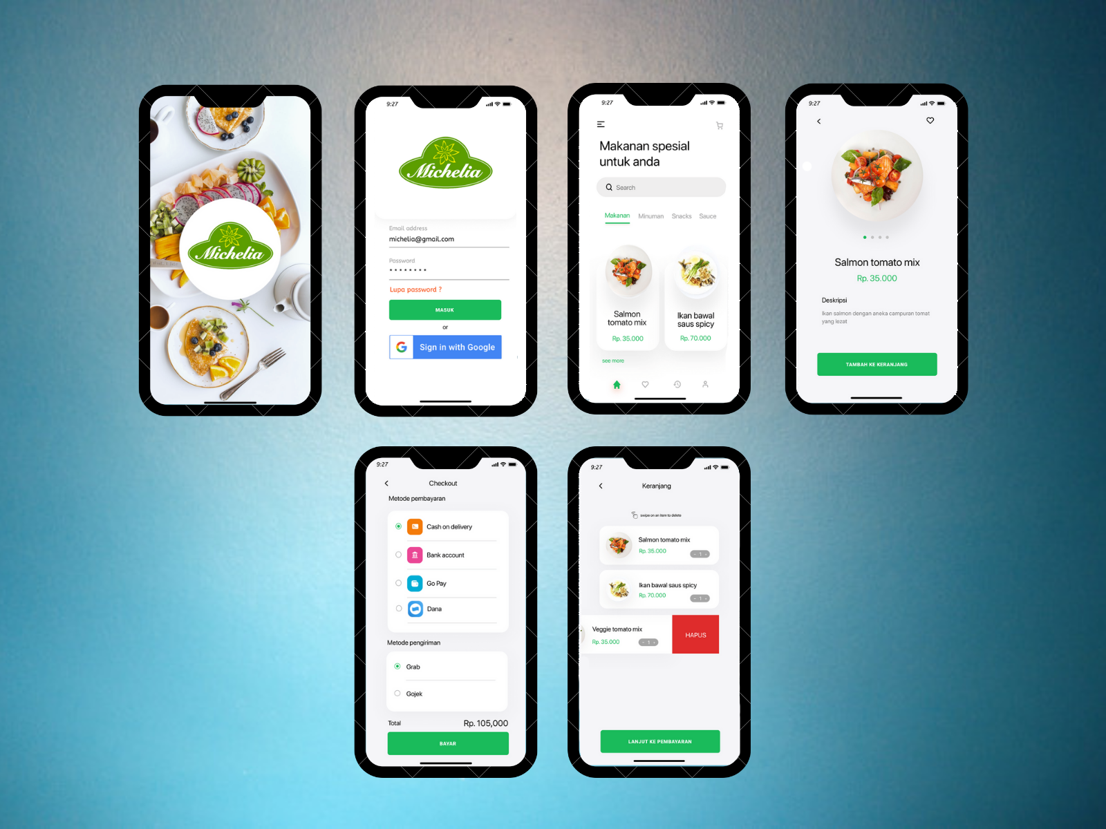 Michelia food APP by Rahmanda ART on Dribbble