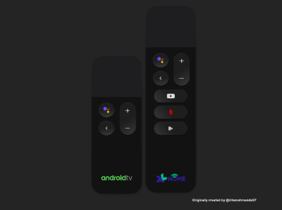 Redesign Android TV & Akari AX512 Remote android androidtv appletv graphic design remote ui