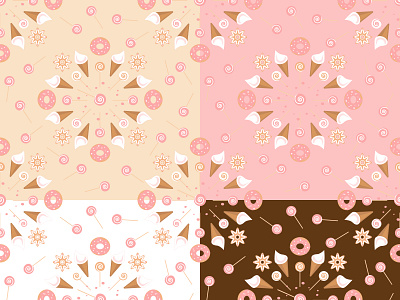 Sweet pattern 2d candies design illustration pattern sweet vector