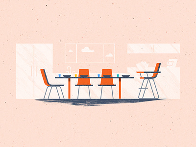 A Seat at the Table animation animation design design for hire freelancer geometric gritty illustration illustrator kitchen scene spot illustration storyboard textures wip