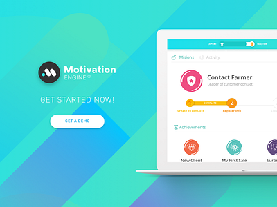 Motivation Engine crm dynamics gamification hero motivation engine software