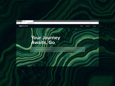 Daily UI adobe photoshop adobexd boise browser color daily daily 100 challenge dailyui dailyui022 firefox gold green interaction interface journey menubar search search bar uidesign webdesign