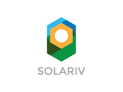 Solariv Logo hexagons logo