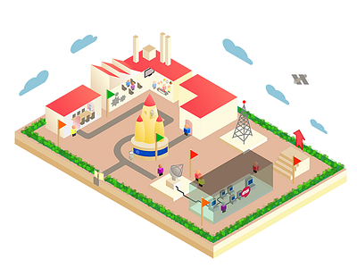 Expresiv Workflow - Illustrated 3d axonometric drawing illustration inkscape isometric vector