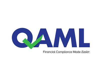 QAML Logo branding finance logo typography