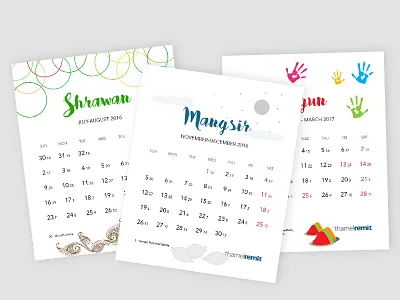 Table-top calendars for the Nepali New Year calendar design prepress print printdesign printing table calendar