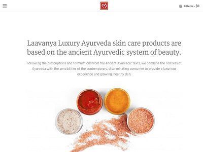 Landing Page - Laavanya Luxury Ayurveda css design foundation6 landing page uiux webpage website