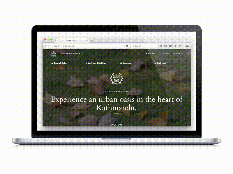 Kathmandu Guest House gets a facelift! hotel megamenu menu uiux uiuxdesign webdesign website