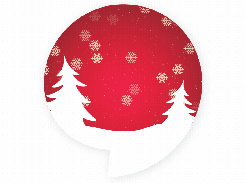 Merry Christmas! animation christmas design newyear snow wish