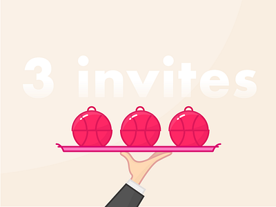 3 Dribbble Invites