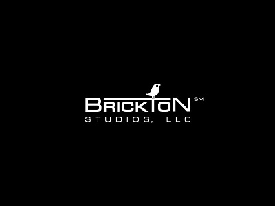 Brickton Studios, LLC brand branding clean logo logomark minimal songbird typography vector