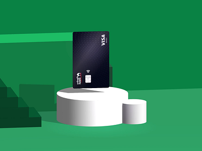 Credit Card Floating Presentation 3d bank banking banking app card credit card design floating