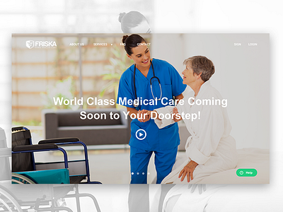 Health Home Page Concept design experience home interface site ui user ux web white