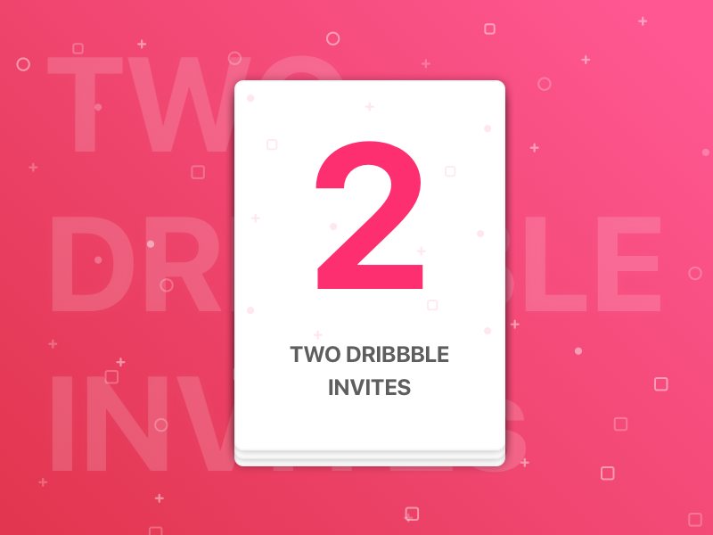 Two Dribbble Invites submit invites player invitation 2 invite giveaway dribbble