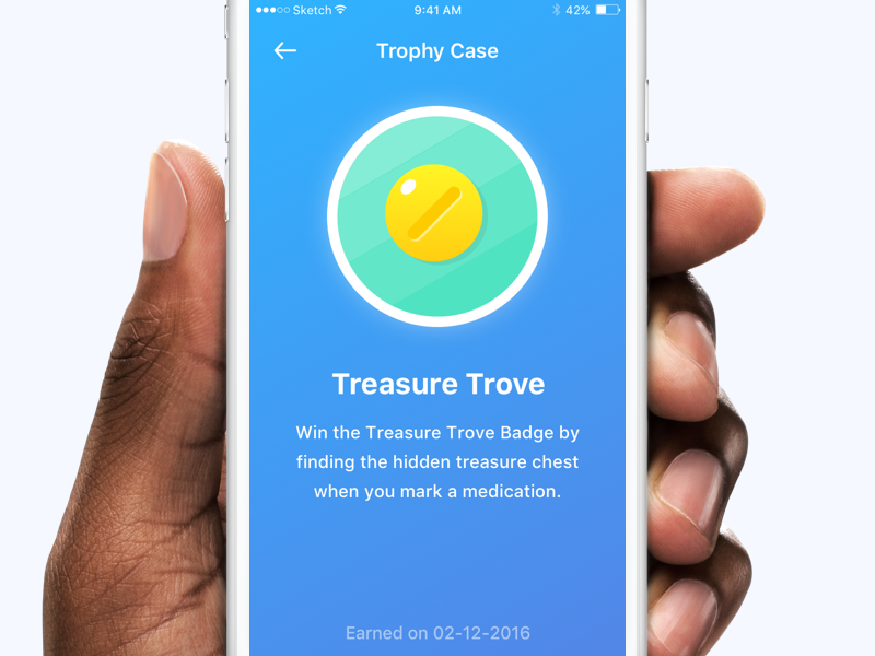 Trophy Icon v2 badge health karate user illustration ux ui design medication treasure trophy app