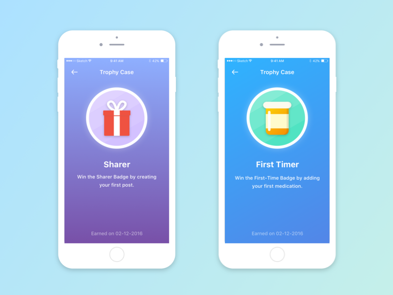 Trophy Icons Design illustrator illustration colors interface ux ui badge icon design trophy app ios