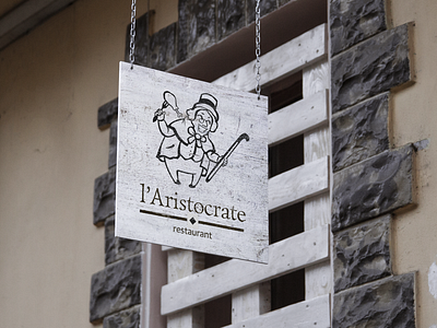 Aristocrate Restaurant Logo Mockup