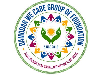 Logo Design for Damodar We Care Group of Foundation branding design graphic design illustration logo vector