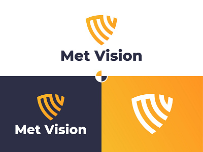 Met Vision Security Logo | Shield Logo