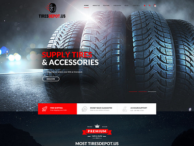 Tires Depot.us animation branding design graphic design logo ui