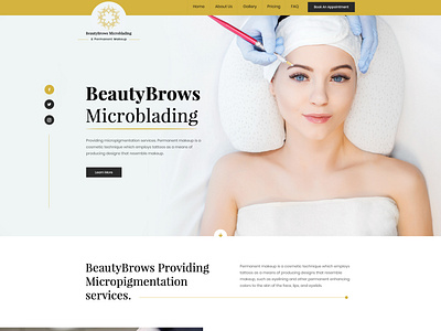 Beauty Brows Microblading 3d animation branding design graphic design illustration logo ui ux vector