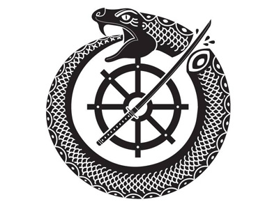Slain Ouroboros - A Personal Sigil avatar greek illustration india japan logo sigil spiritual symbol vector