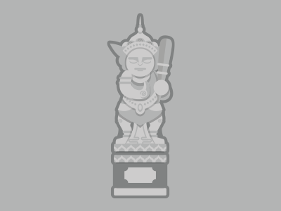 Balinese Guardian Statue